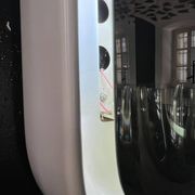 Miroir rétroéclairé en fibre de verre Italie années 70