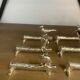 Lot de 6 porte-couteaux vintage en métal argenté – Décor animaux sur b