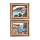 Côte d'Azur by Odette de Bosch , 2 paintings.