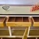 Buffet mado formica jaune moutarde pieds compas vintage