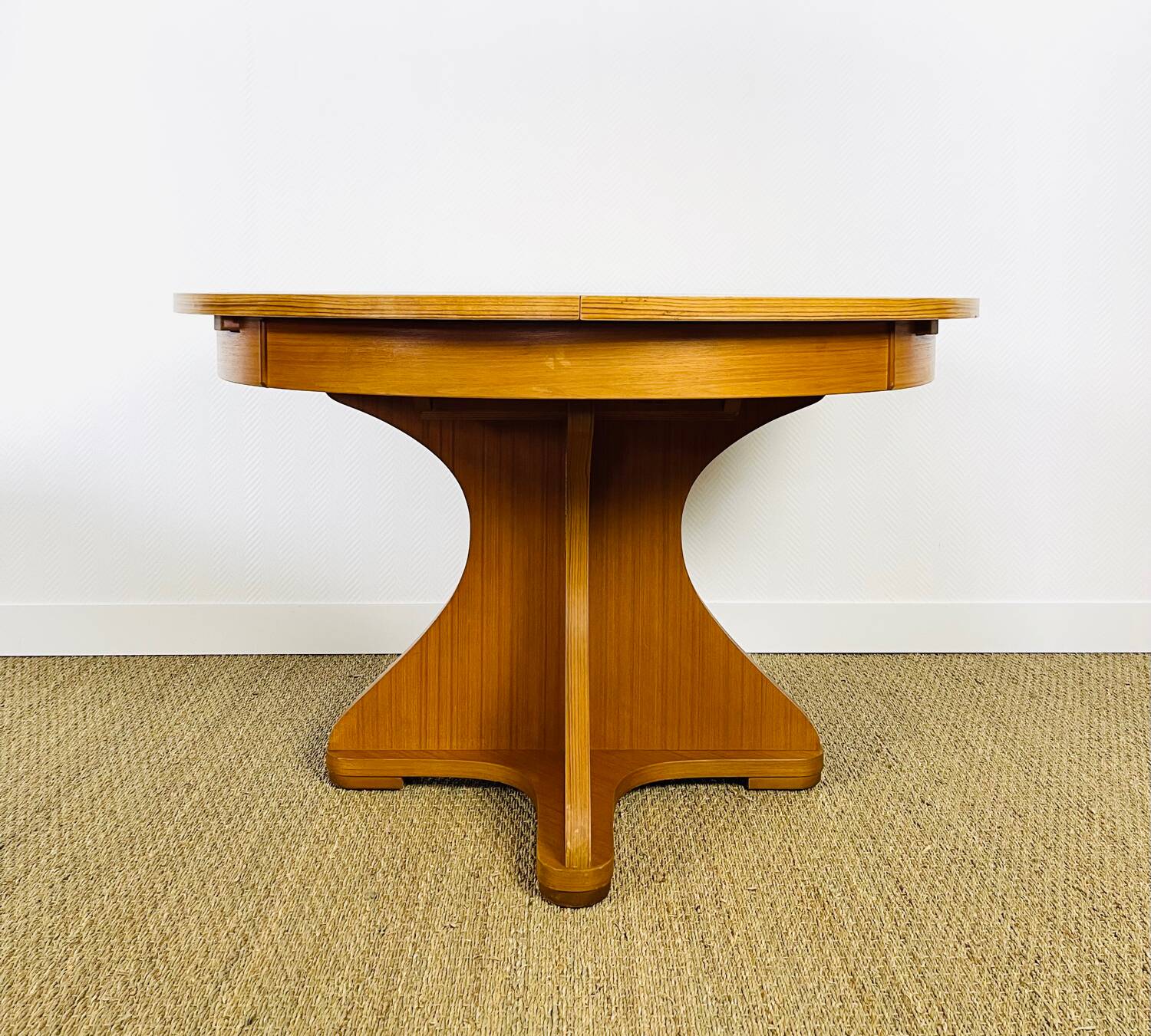 Vintage Scandinavian round dining table