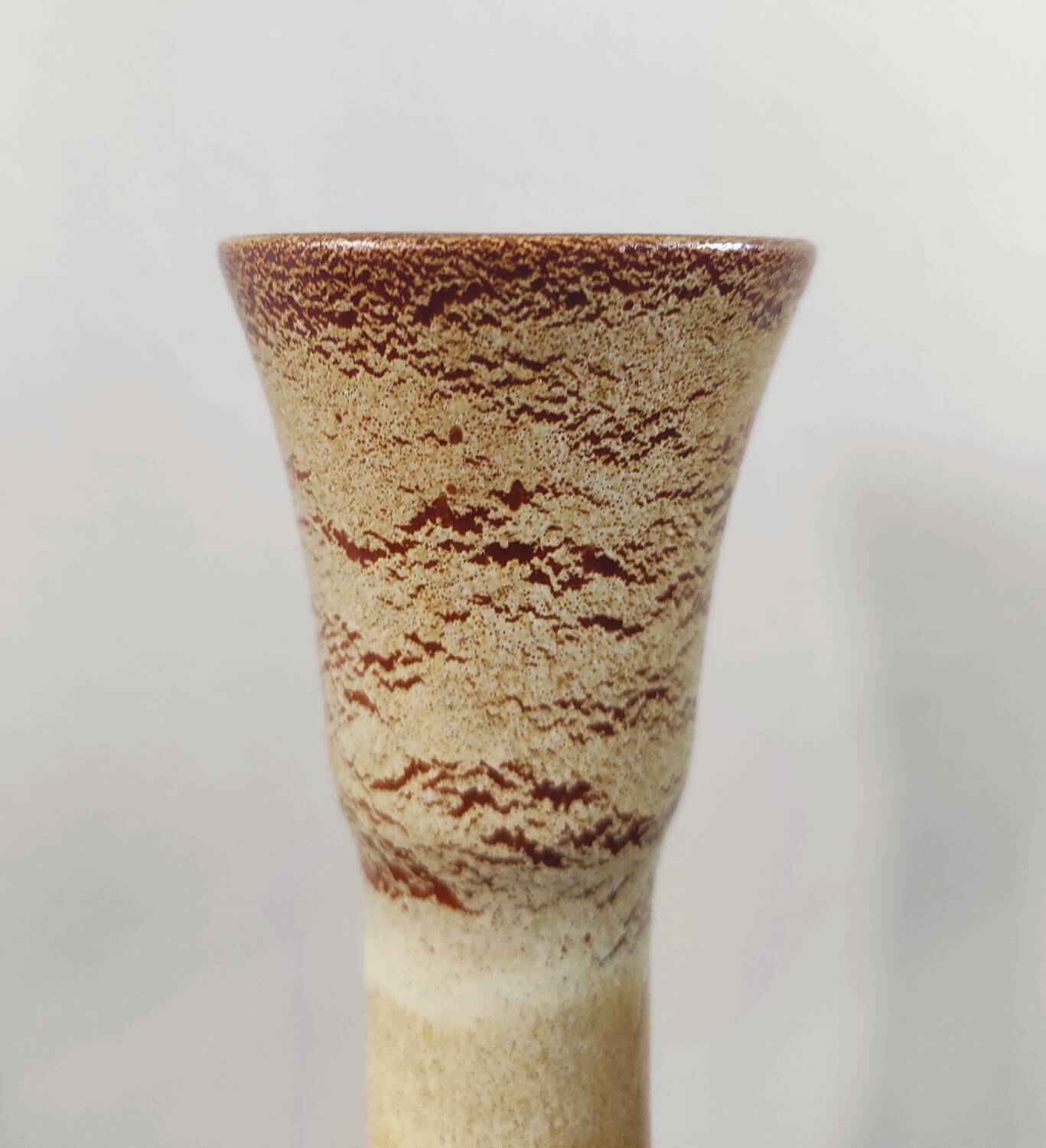 Vintage large vase in Pyrite stoneware