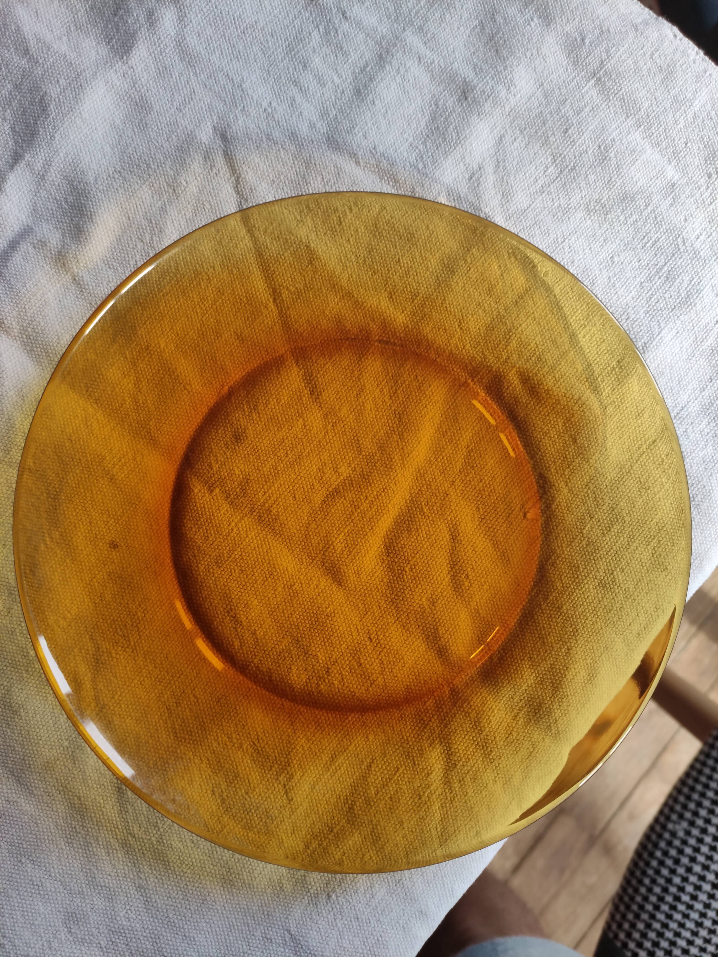 Service duralex france flat plates, hollow, glass