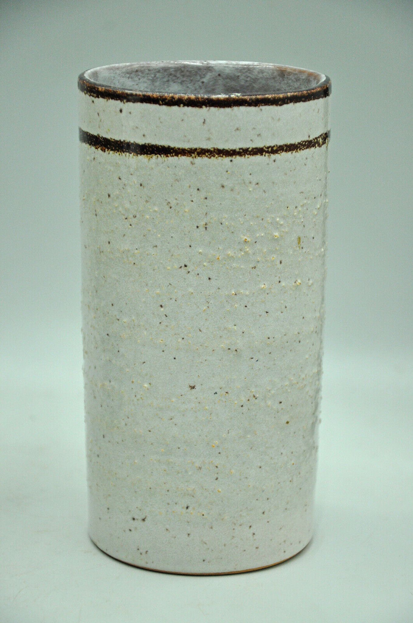 Contemporary design roll vase signed