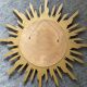 Sun mirror witch's eye vintage gilded wood 60s-70s