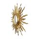 Large Wooden Sun Mirror Sunburst Butler Mirror Gold Witch Eye