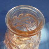 Vase art déco en verre rrose
