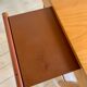 Bureau vintage en orme et chrome