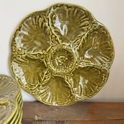 8 oyster plates Barbotine