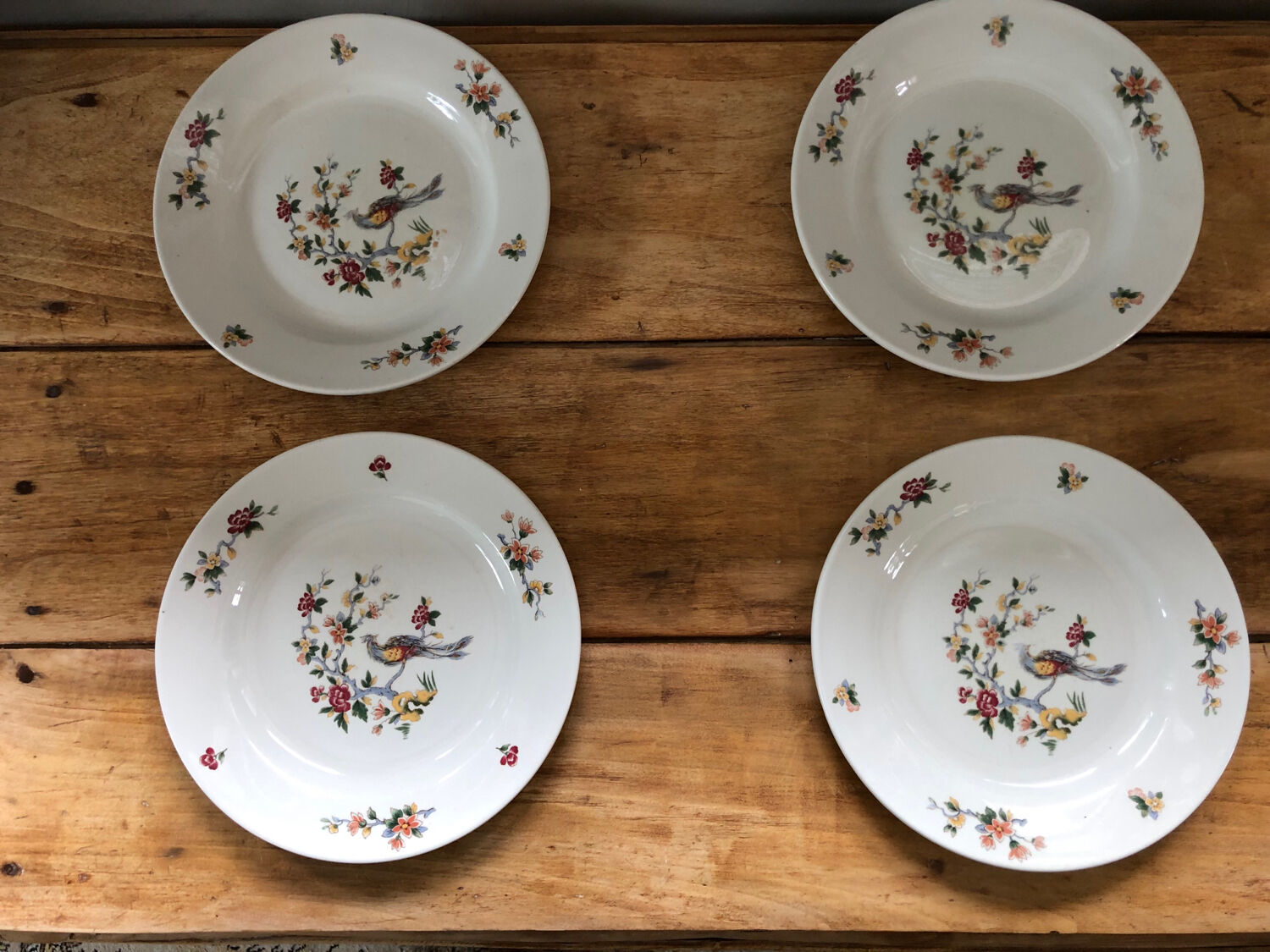 Porcelain dessert plates Sarreguemines
