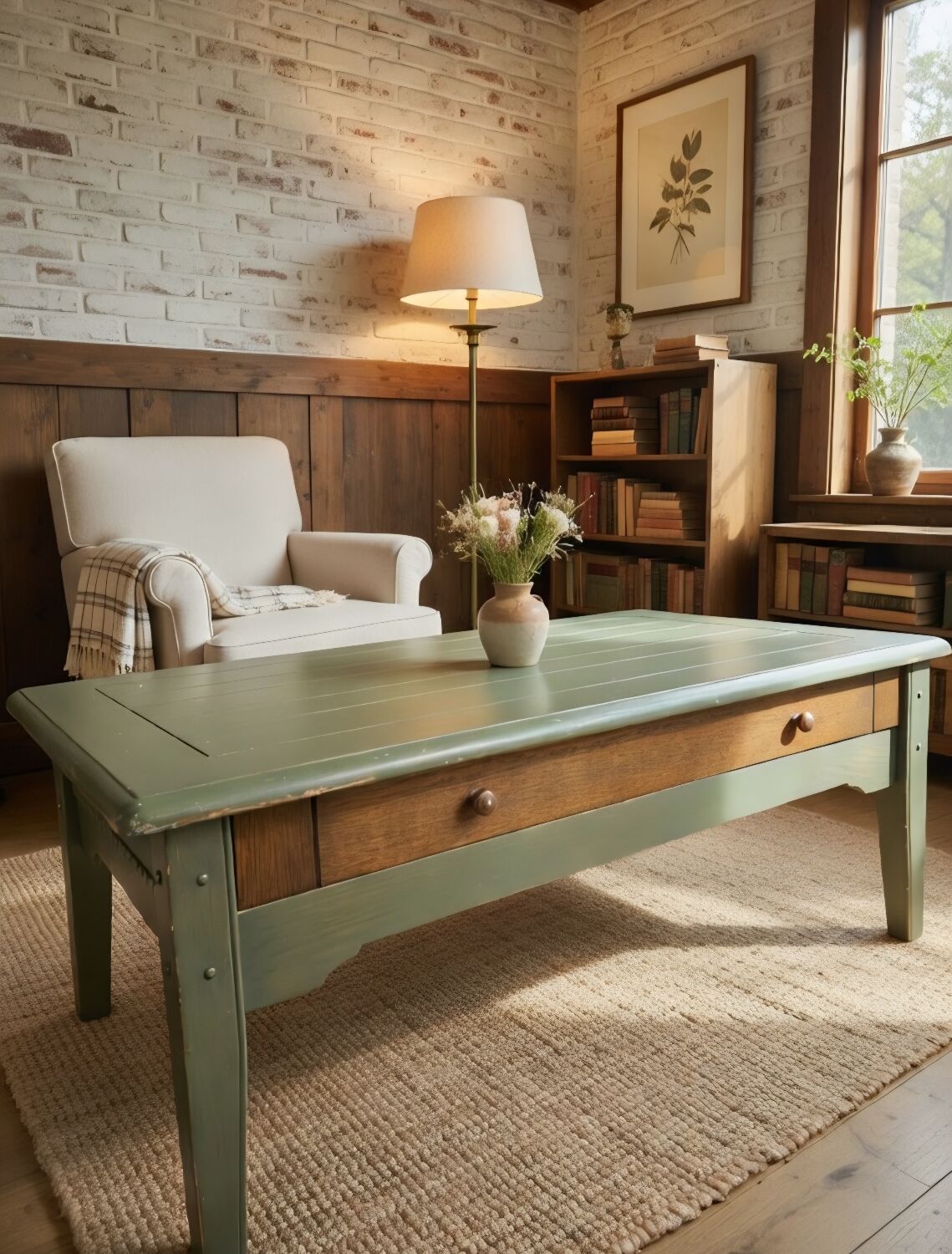 Vintage Country Farmhouse Coffee Table