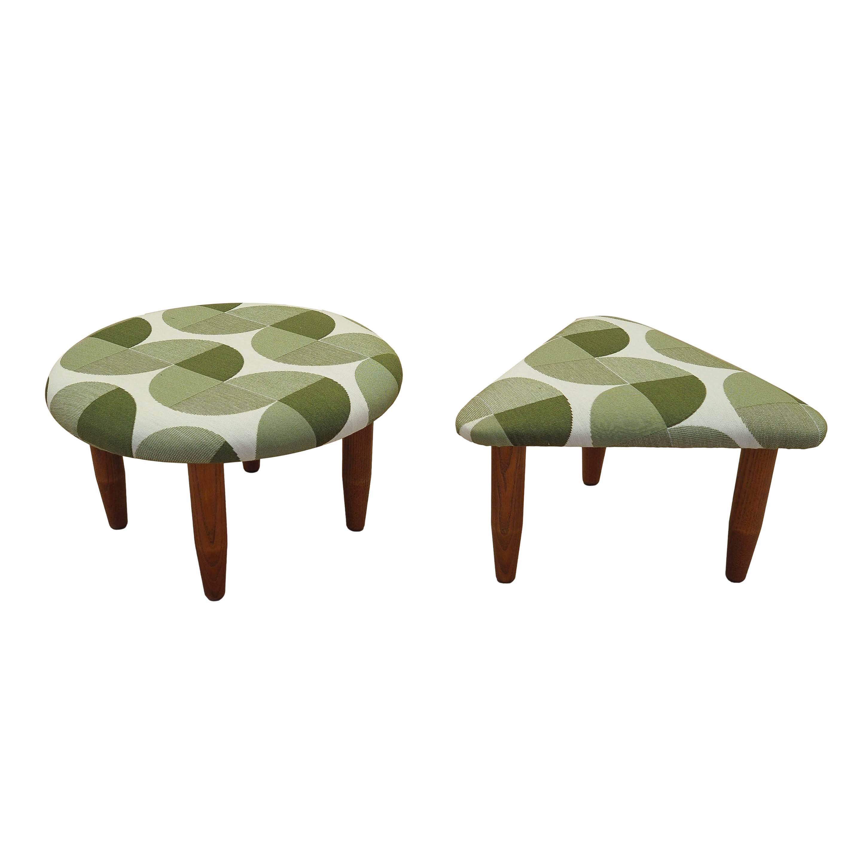 Set of two footstools, Danish design, 1990s, production: Denmark