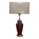 Lampe en Grès Verni Rouge, 1950s