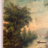 Toile sur toile signée Soirant