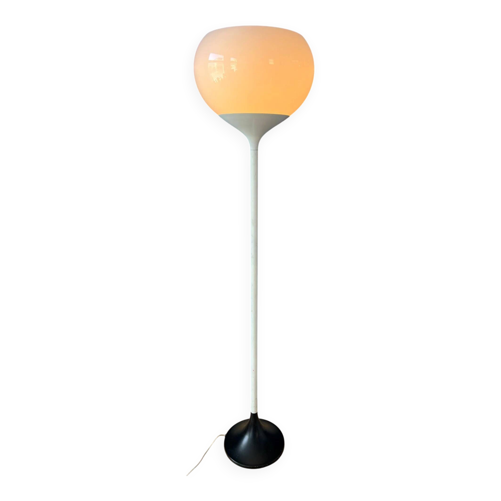 Lampadaire Italien Mid-Century – 6 Bras – Multicolore – Reproduction – Laiton/Marbre