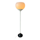 Lampadaire blanc vintage du milieu du siècle de style Guzzini de l'ère spatiale