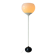 Lampadaire blanc vintage du milieu du siècle de style Guzzini de l'ère spatiale