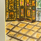 Beautiful painted interior scene.