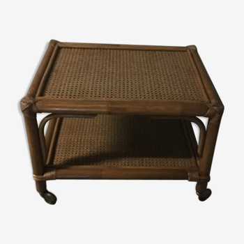 Coffee table rattan 60s