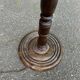 Vintage turned solid wood floor lamp from the 20th century.