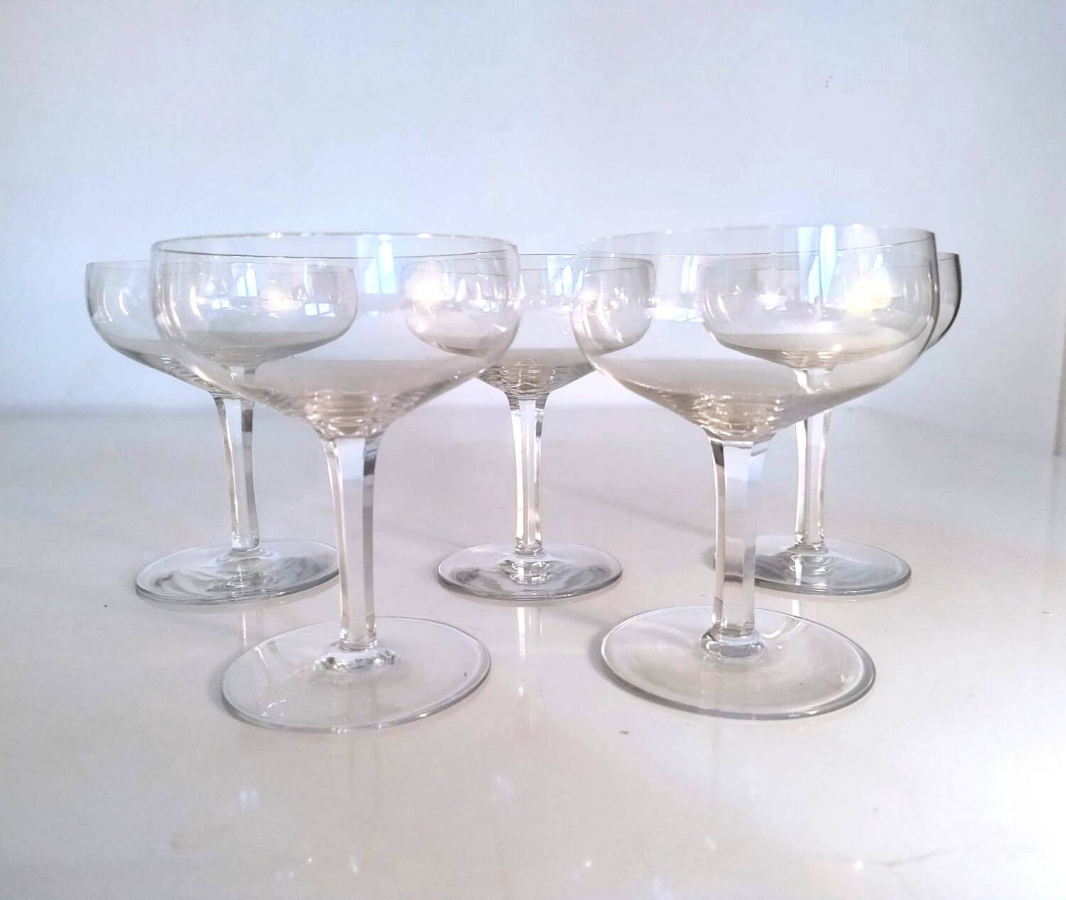 5 coupes de champagne Baccarat - v. 1933 Perfection