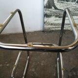 Chrome and glass bedside