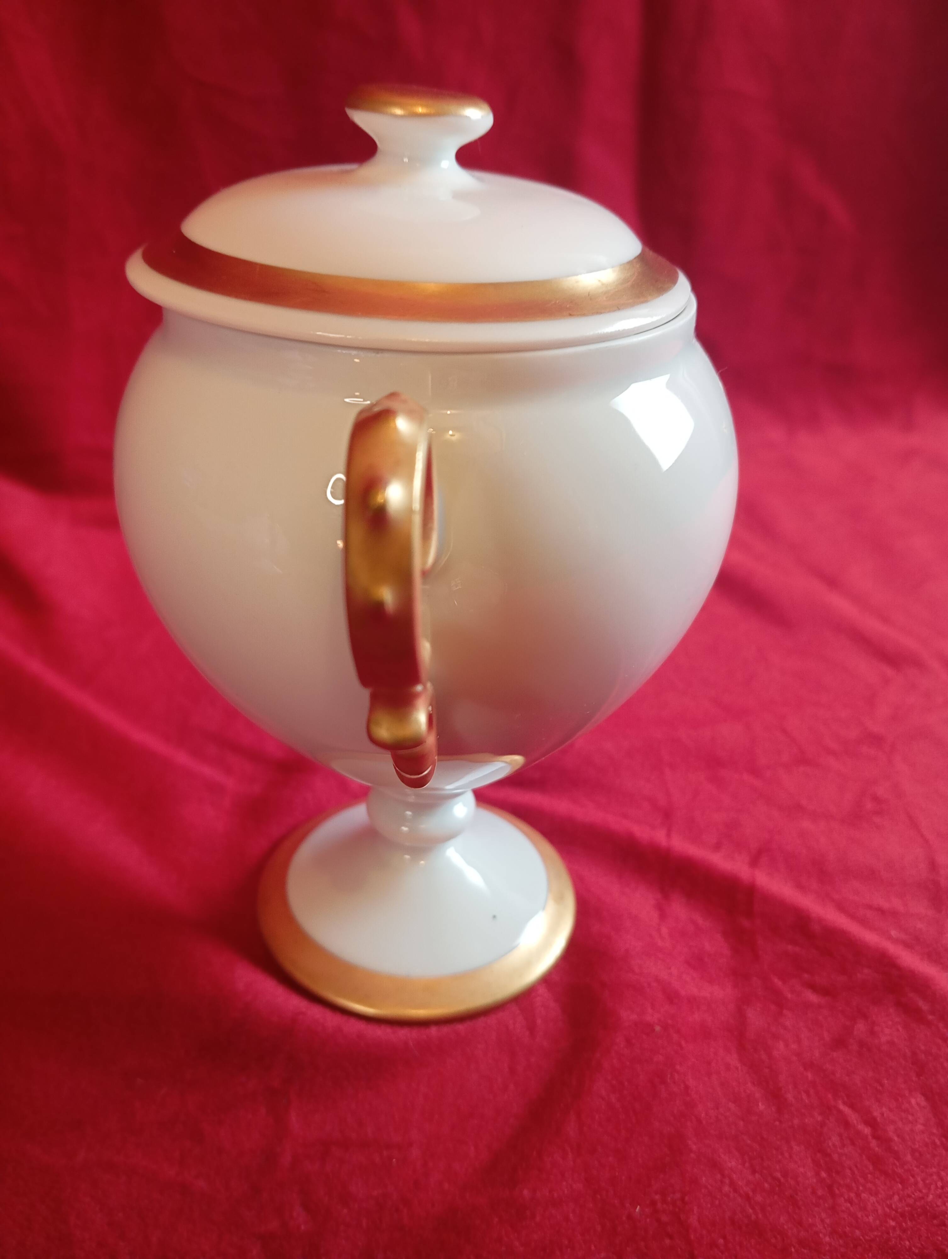 Limoges porcelain sugar bowl