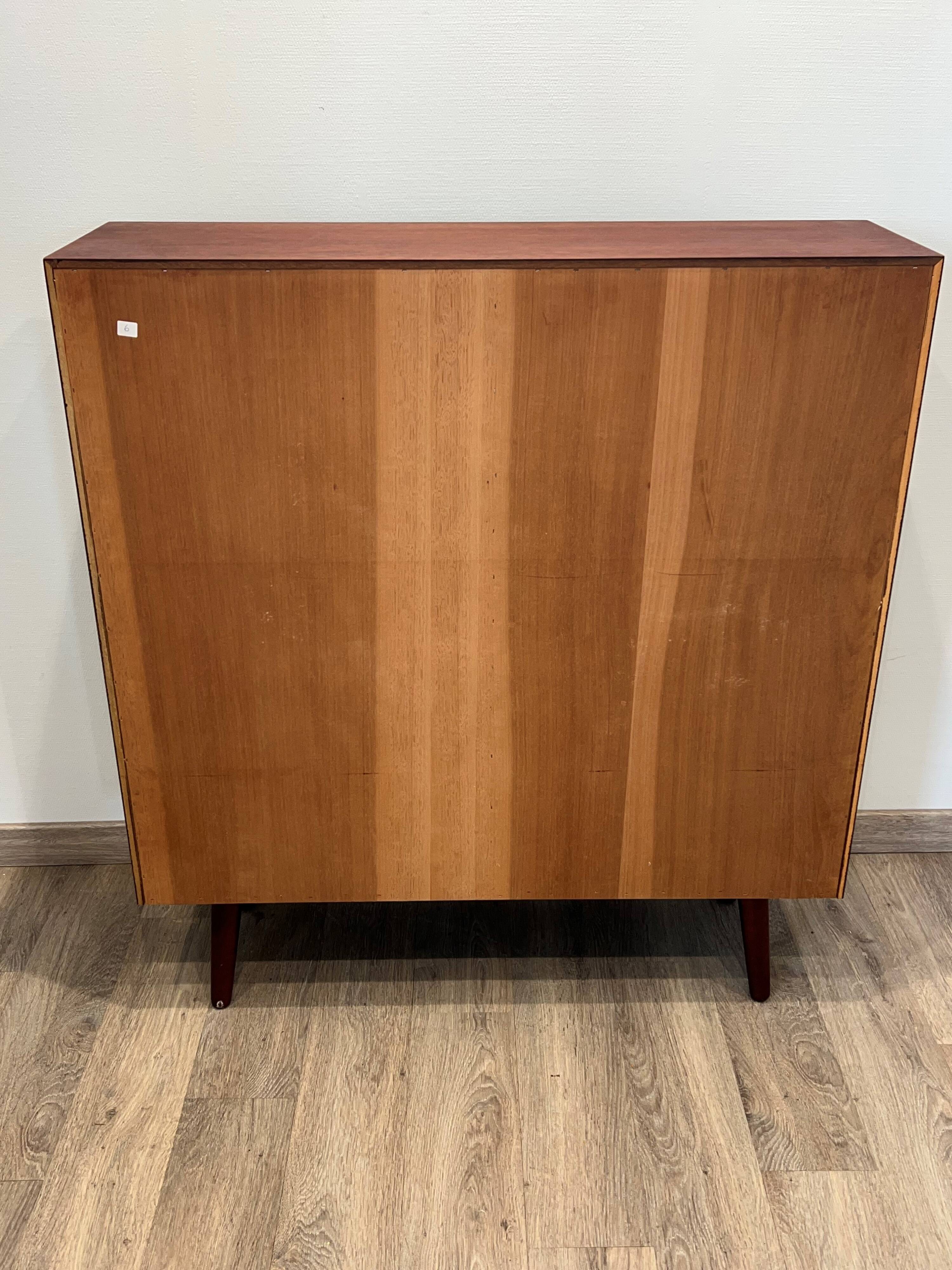 Scandinavian library in rosewood