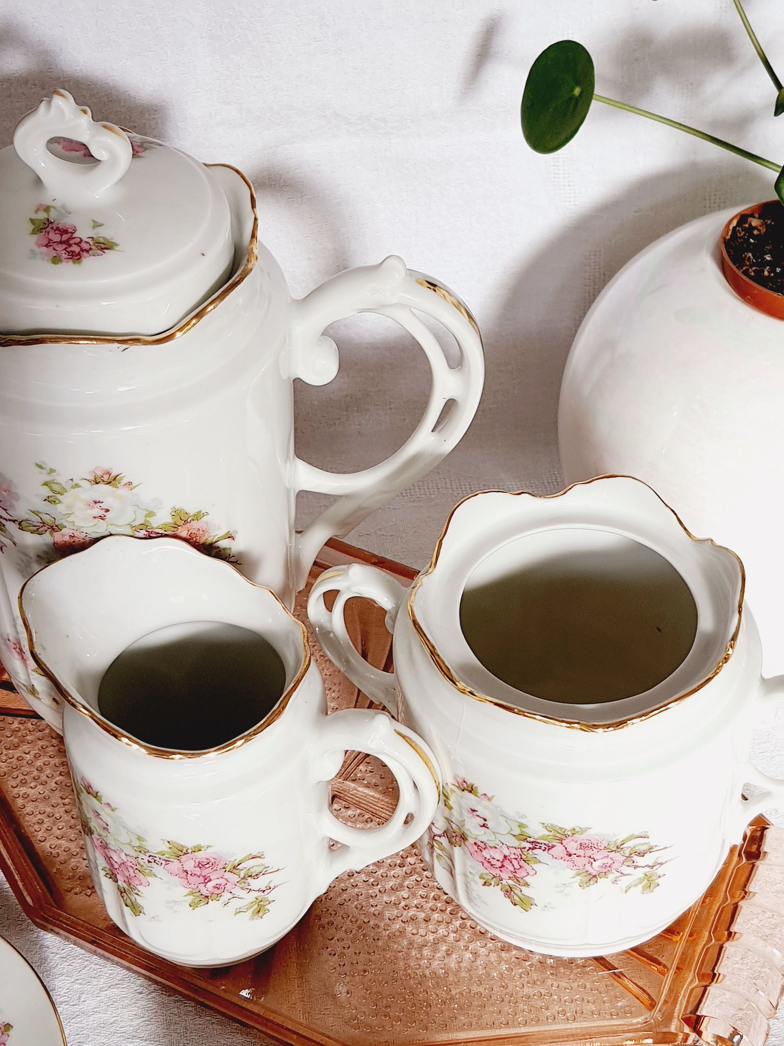 Tea service or coffee LV France antique porcelain
