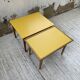 Duo de tables basses bois jaune