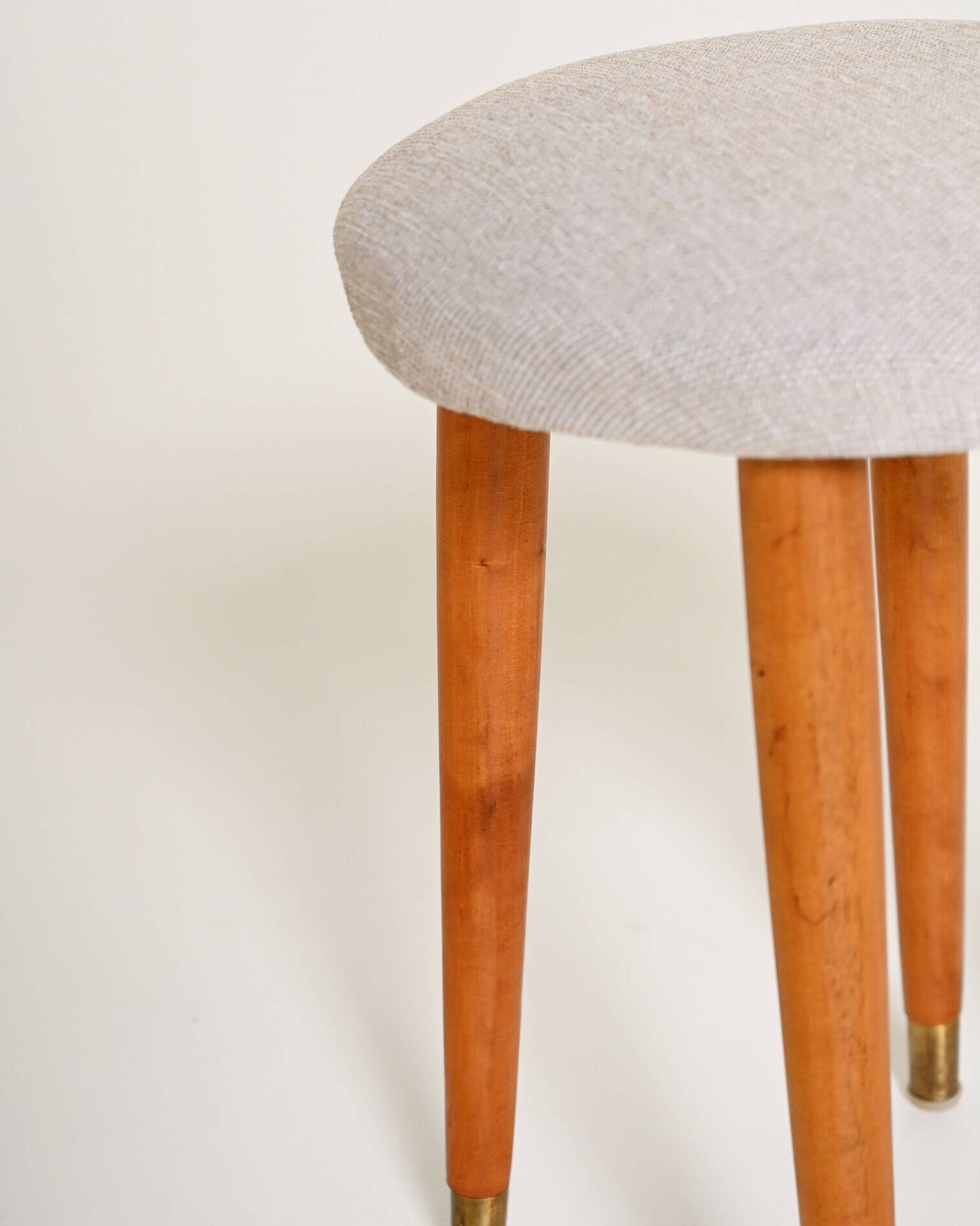 Scandinavian teak stool, 1950s