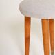 Scandinavian teak stool, 1950s