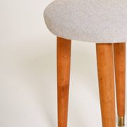 Tabouret en teck scandinave, années 1950