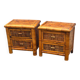 Bamboo bedside tables