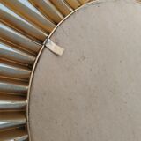 Curved sunny mirror Chaty Vallauris from the 60's - 71x71