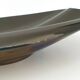 Verceram vintage 1960s black pearlescent ceramic fruit bowl