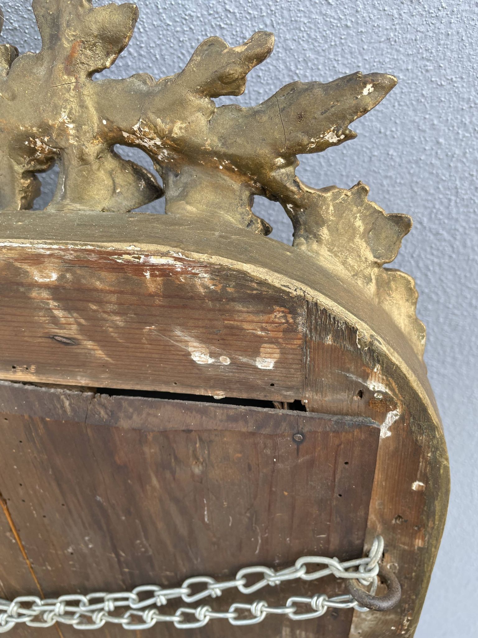 Napoleon III mirror with bird pediment 112 x 67