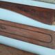 Set of 6 antique carved wooden pediments – floral motifs – woodwork