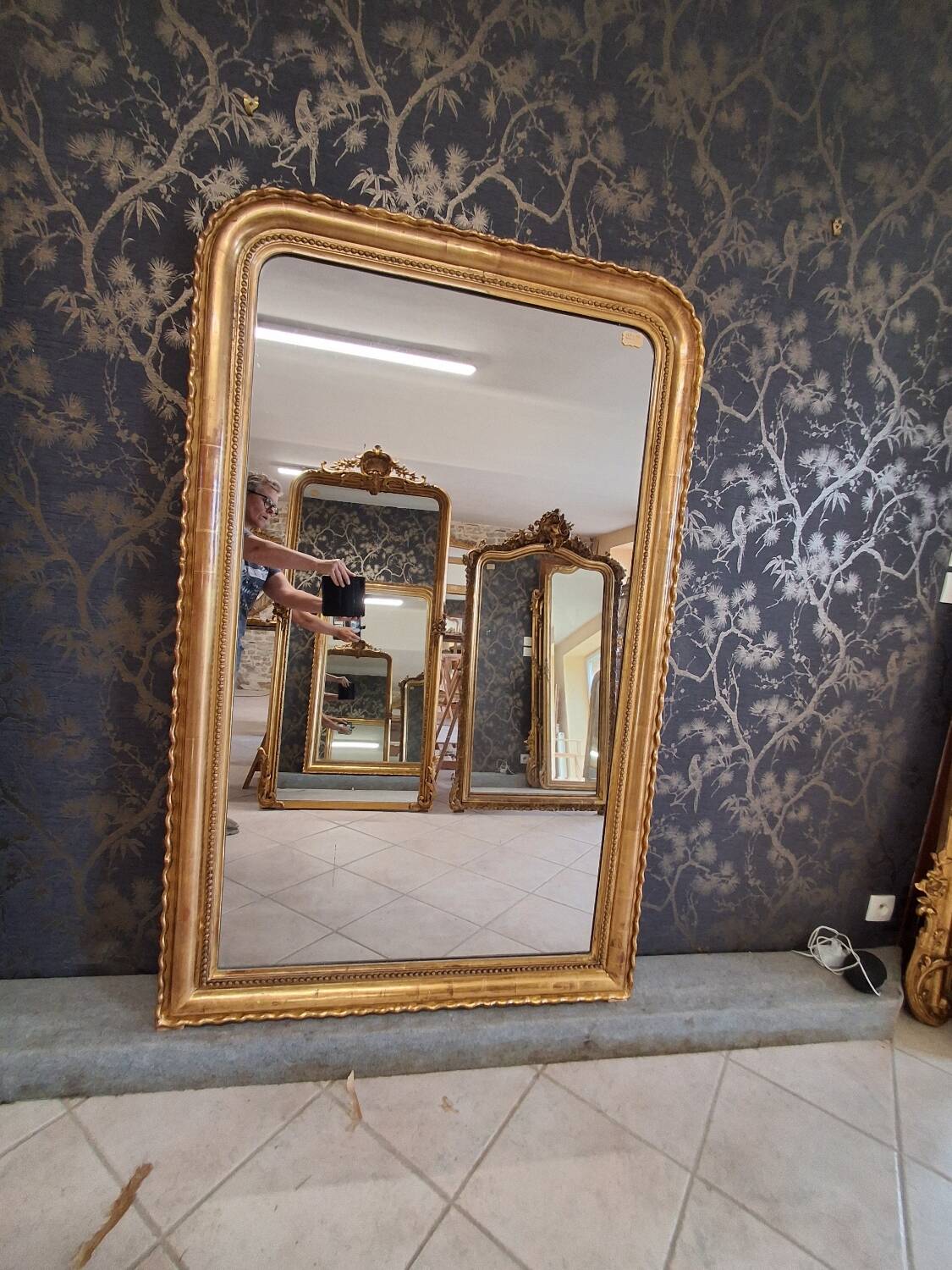 Louis Philippe period mirror 167 x 106