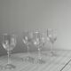 6 Vintage Clear Glass Shot Glasses
