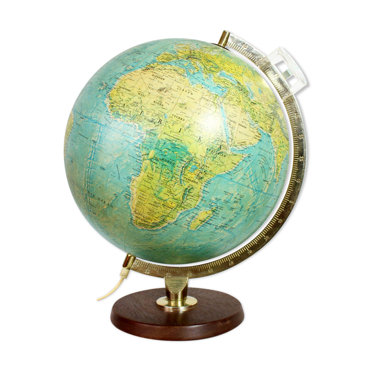 Pretty globe, Scan Globe with magnifying glass