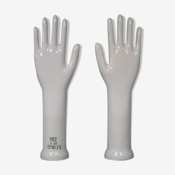 Pair of porcelain hands, West Germany