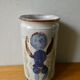 Vase rouleau en céramique de Michel Barbier, Vallauris
