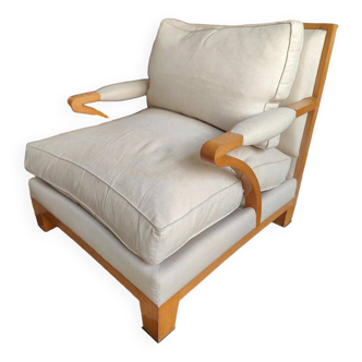 Vintage Art Deco fireside chair from the 40s - 50s