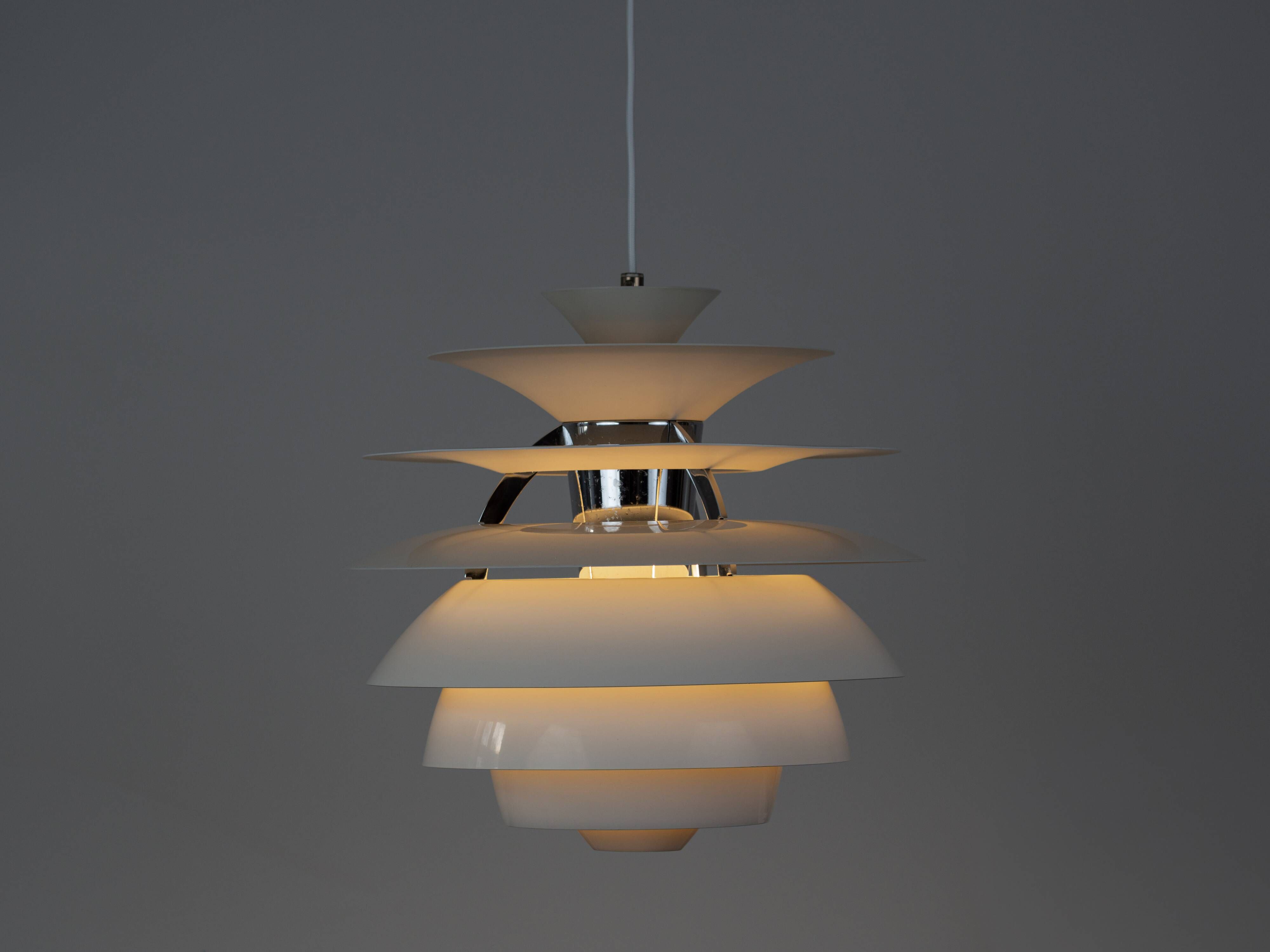 Danish vintage PH Snowball pendant lamp by Poul Henningsen, Louis Poulsen