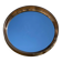 Vintage round smoked plastic mirror, circa 1970s.