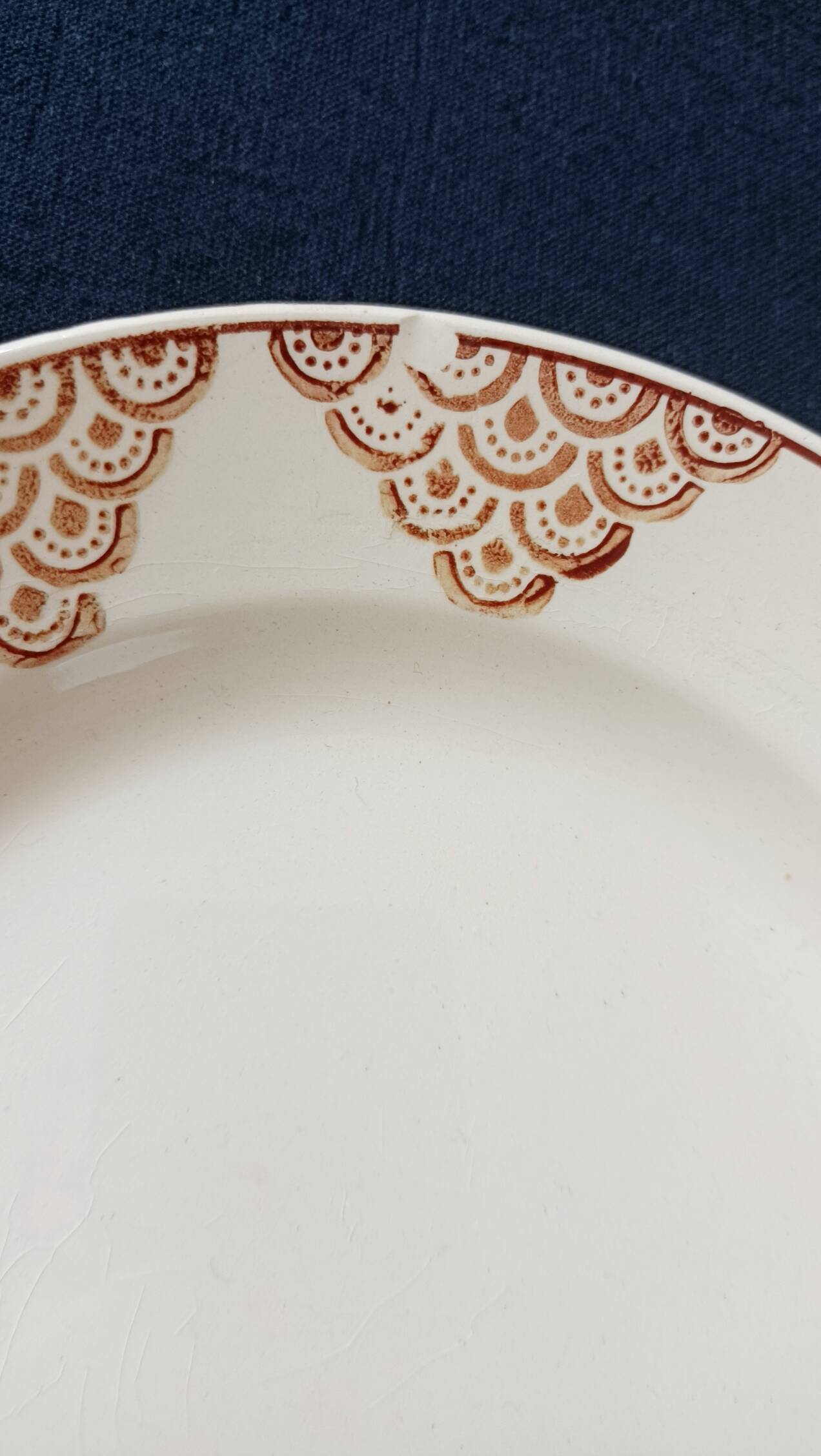 Set of 5 dessert plates, Société amandinoise de St-Amand