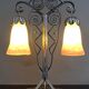 Bicéphale Art Deco lamp in wrought iron – Muller Frères Lunéville, circa 1930