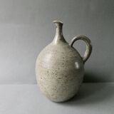 Stoneware pitcher vase with a very thin neck, circa 1970