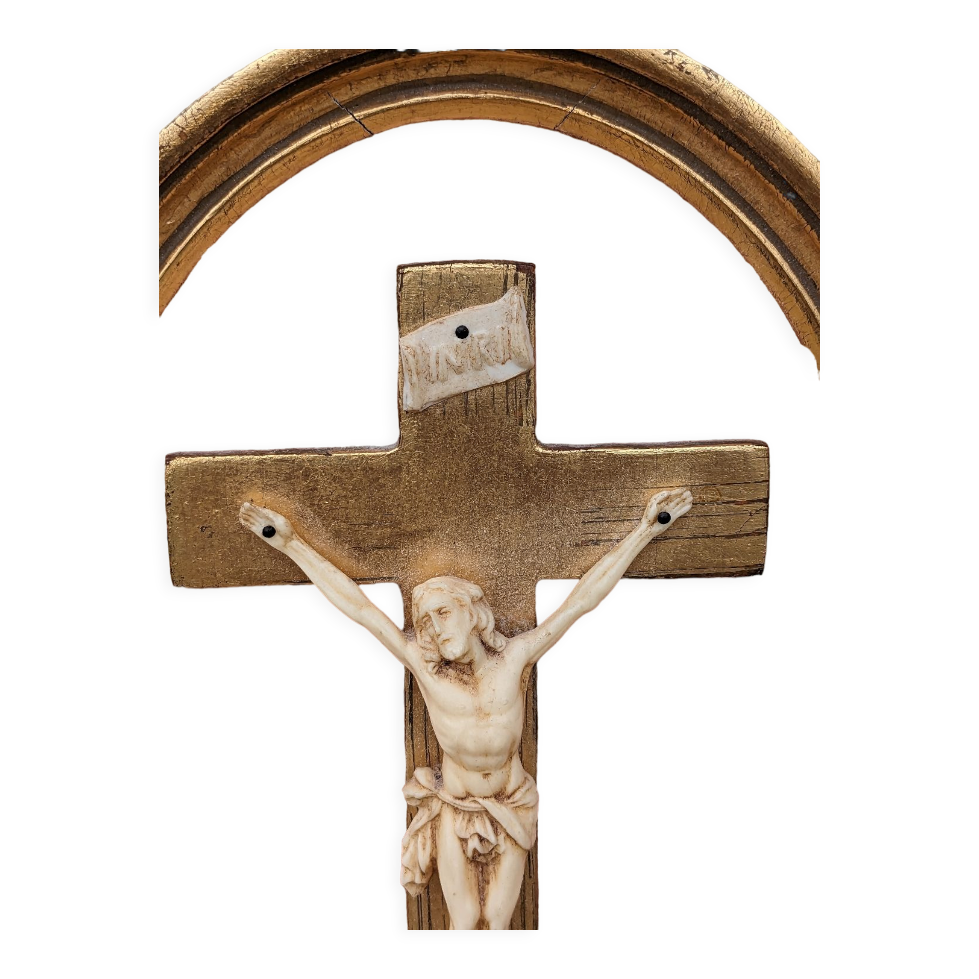 Médaillon crucifixion vintage
